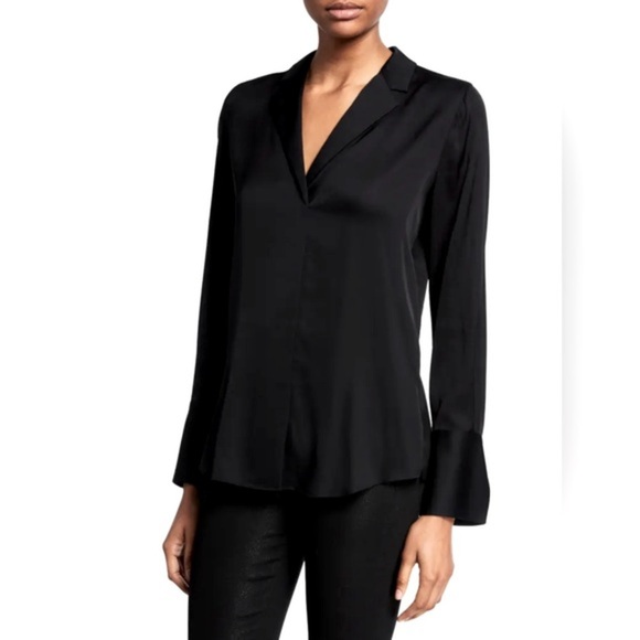 Kobi Halperin Tops - KOBI HALPERIN Rebekah Long-Sleeve Silk Blouse